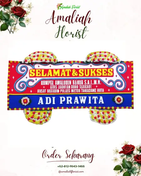 Papan Bunga Ucapan Selamat Idi Timur